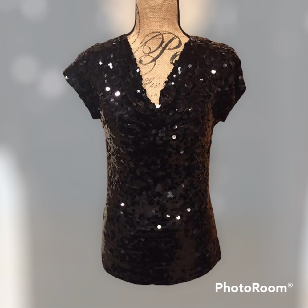 🌹 2/$20 INC Int. Concepts sequined party top